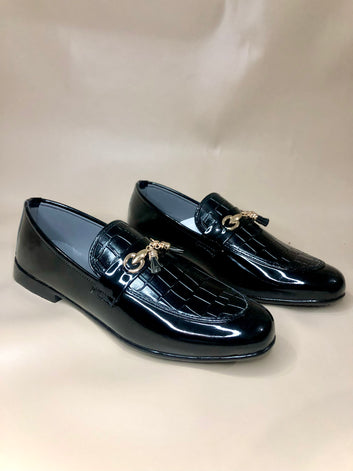 Custom crocodile pattern loafers shoes